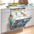 thumbnail image 2 of Yayeee Magnetic Dishwasher Cover for The Front Decoration Home Kitchen Machine Sticker Protector, Elegant Hexagon Pattern, 2 of 6