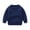 Dark Blue, variant on GYRATEDREAM Toddler Boys Girls Crewneck Sweaters Kids Fall Long Sleeve Cute knit Pullover Shirts Tops for 1-9Y Blue