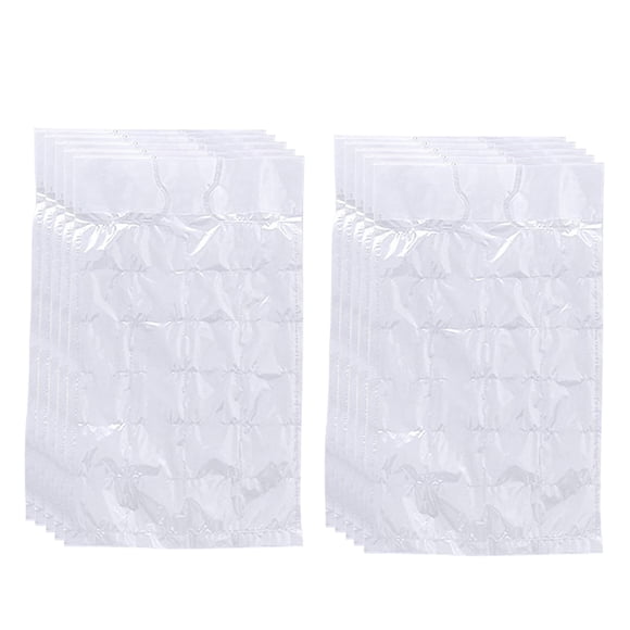 Amdohai 10Pcs Disposable Ice Cube Bags Self-sealing Clear Ice Mold Fridge