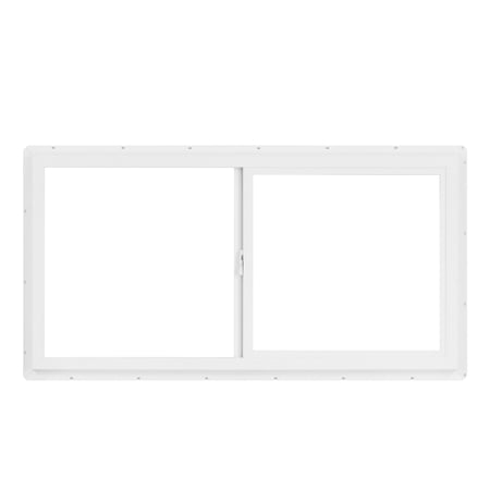 48 in. x 24 in. White Vinyl Double-Pane Insulated Utility Sliding Window