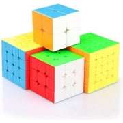 Coogam Moyu Cube Bundle 2x2 3x3 4x4 5x5 Speed Cube Set MF2S MF3S MF4S MF5S Pack Stickerless Puzzle Toy Gift Box