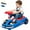 Blue, variant on 12V Electric Wiggle Car for Ages 3+, Akaber 2-in-1 Cleaning Ride on Toy with 2 Replaceable Mops, 1-2 Hrs Playtime, 2-4 Mph, Bluetooth Music LED Lights