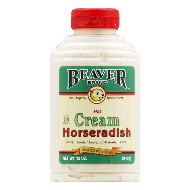 Beaver Cream Style Horseradish, 12 OZ (Pack of 6)