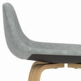 thumbnail image 6 of Simpli Home Randolph Mid Century Modern 28 inch Bentwood Counter/ Bar Height Stool (Set of 2) in Stone Grey PU faux leather, 6 of 11