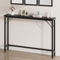 thumbnail image 4 of Aoile 39.3" Behind Couch Table, Sofa Tables Narrow Long for Living Room, Entryway, Hallway, Black, 4 of 8