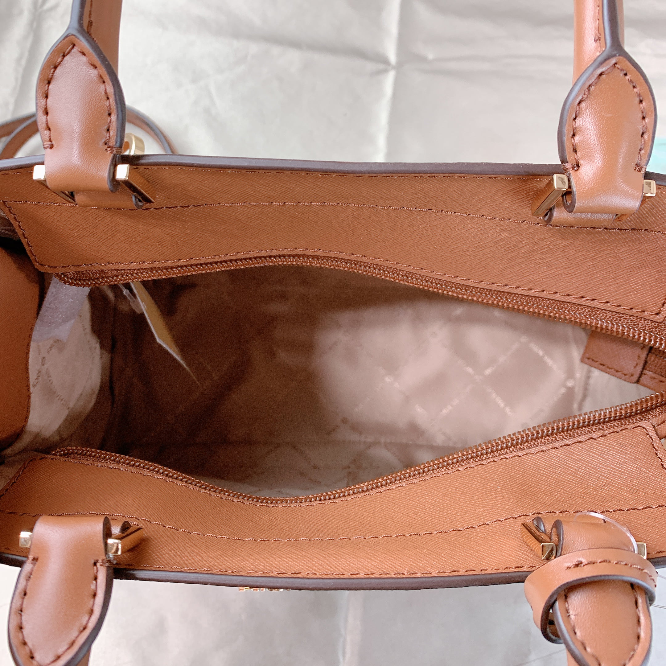 rayne medium saffiano leather satchel