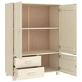 thumbnail image 4 of vidaXL Wardrobe Armoire Closet Storage Organizer Rack HAMAR Solid Wood Pine, 4 of 6