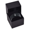 thumbnail image 3 of Ring Tungsten Mens Black Wedding Band Gamer Boho Jewelry 50th Anniversary Gifts for Parents Daily, 3 of 7