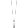 thumbnail image 3 of Sterling Silver Rhodium Gold-Tone Infinite Love Ash Holder 18In. Necklace Made In China qsx696, 3 of 5