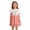Pink3, variant on FSYBOA Girls Casual Dresses, Crew Neck Short Sleeved Loose Midi Length Kids Sundresses Pink Size 2-8 T