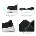 thumbnail image 3 of Bruno Marc Mens Slip On Loafers Shoes Casual Mesh Walking Running Sneakers Shoes WALK_SOFT_01 BLACK/GREY size 9, 3 of 6