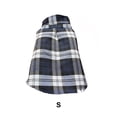 thumbnail image 4 of Greeniant Camisa a cuadros para mascotas Suministros para mascotas Camisetas para perros Otoño e invierno Estilo simple Tallas múltiples Cachorros Ropa Ropa para mascotas Azul S Greeniant PT003817-01B, 4 of 6