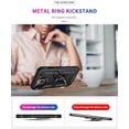 thumbnail image 2 of for iPhone 13 Pro case Heavy Duty Rugged Full Body Scratch Proof Shockproof Built-in 360 Ring Kickstand Military Hard Back Phone Cover Black, 2 of 16
