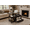 Espresso, variant on GALAXHERO Coffee Table, 39" Lift Top Coffee Table with Hidden Compartment, Storage Drawers and Storage Shelf for Living Room, Reception Room Greige