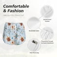 thumbnail image 4 of Daiia Sea Turtle Pattern Women's 2 in 1 Running Shorts - Lightweight Athletic Workout Gym Yoga Shorts Liner with Phone Pockets-Large, 4 of 7