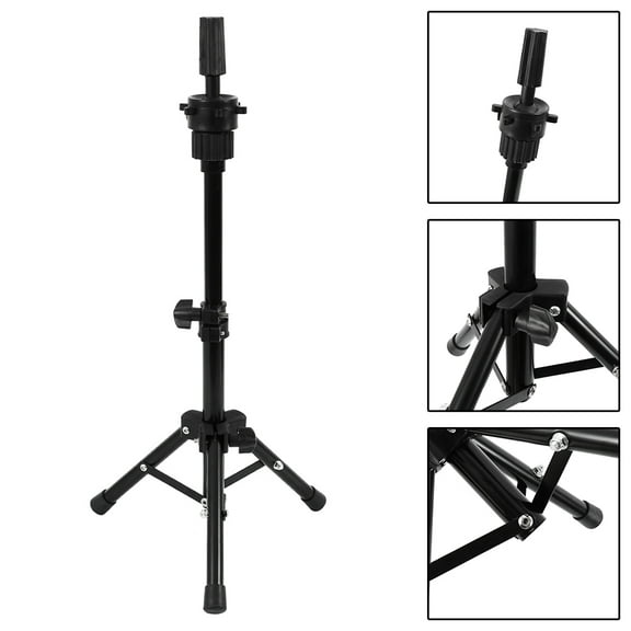 MTFun Adjustable Wig Head Stand,Mannequin Head Tripod for Beauty Hair Salon Hairdressing Training