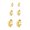 Gold, variant on 3 Pairs Gold Silver Two-Tone plated Small Hoop Earrings Set for Women, 14K Gold Plated Huggie Hoop Earrings, Tiny Cartilage Hypoallergenic Earring Set