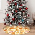 thumbnail image 5 of Pofeuu Various Bread Print Christmas Tree Skirt, Merry Christmas Skirt Xmas Tree Ornaments for Xmas Holiday Party Decorations-36", 5 of 7