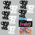 thumbnail image 3 of Confetti Word OVER THE HILL Black, White - Pouch (1/2 oz) - CCP7883, 3 of 8