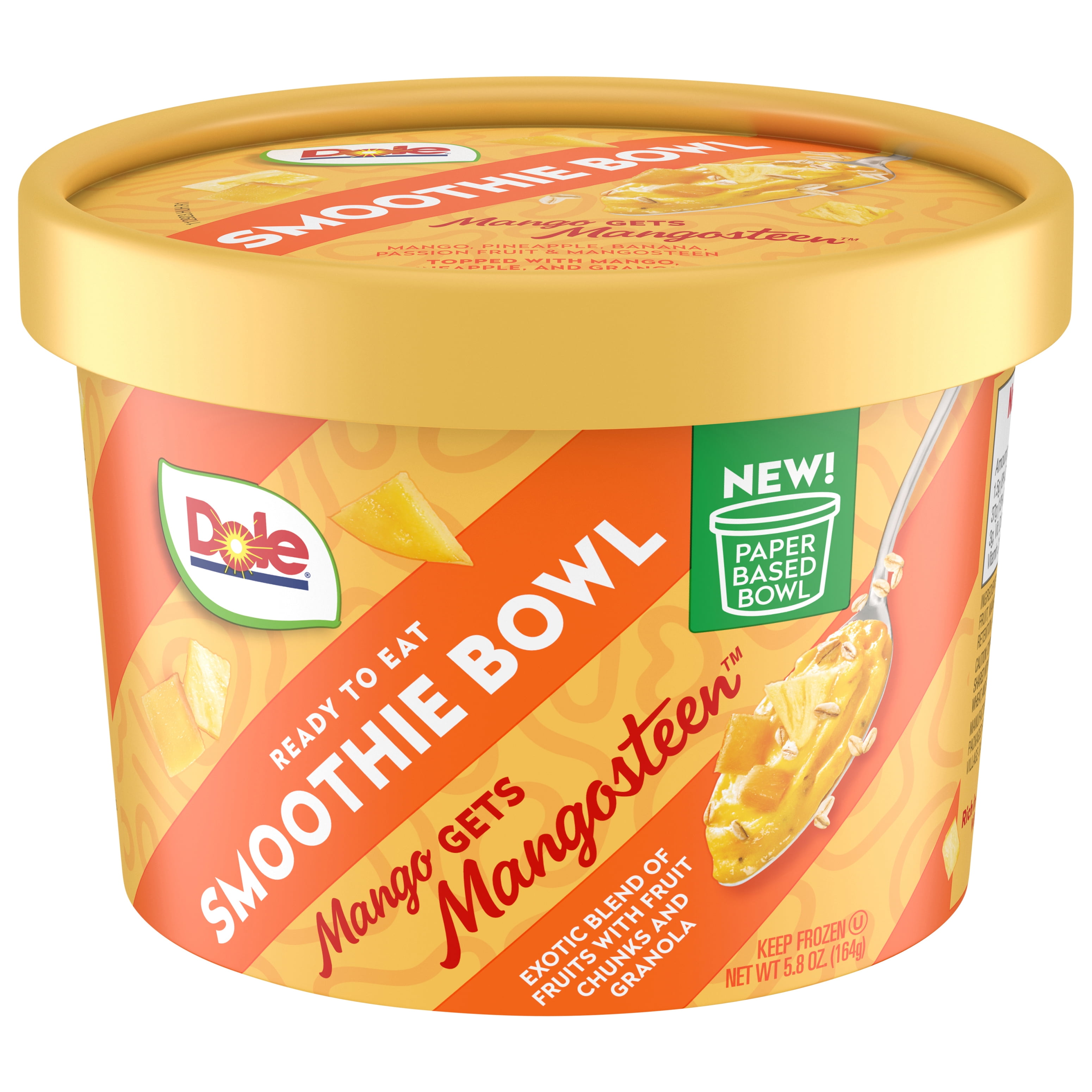 Dole Mango Gets Mangosteen Frozen Smoothie Bowl, 5.8 oz