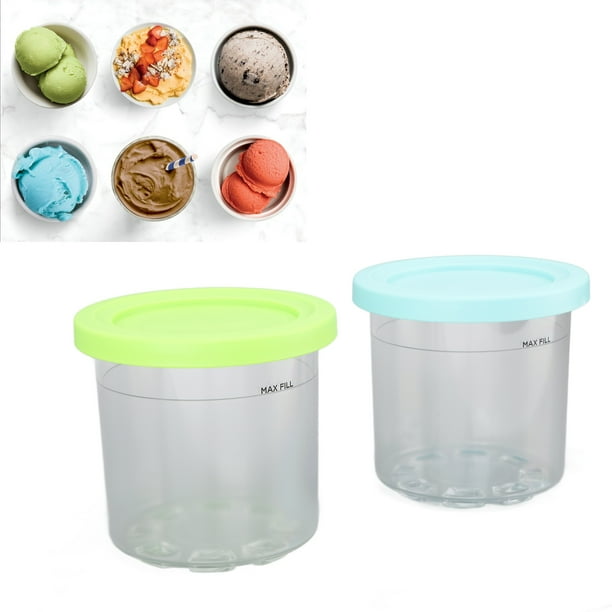 Contenedor De Almacenamiento De Helado, Vaso Reutilizable De Pintas De Helado De 600 Ml Para La Serie NC300s