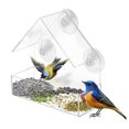 thumbnail image 2 of Comedero para pájaros con ventosa creativa extraíble y transparente para ventana de casa, 2 of 8