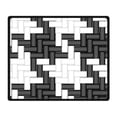 thumbnail image 1 of RYLABLUE Couverture Noire en Polaire pour Canapé Ou Lit 58x80 Pouces, 1 of 3