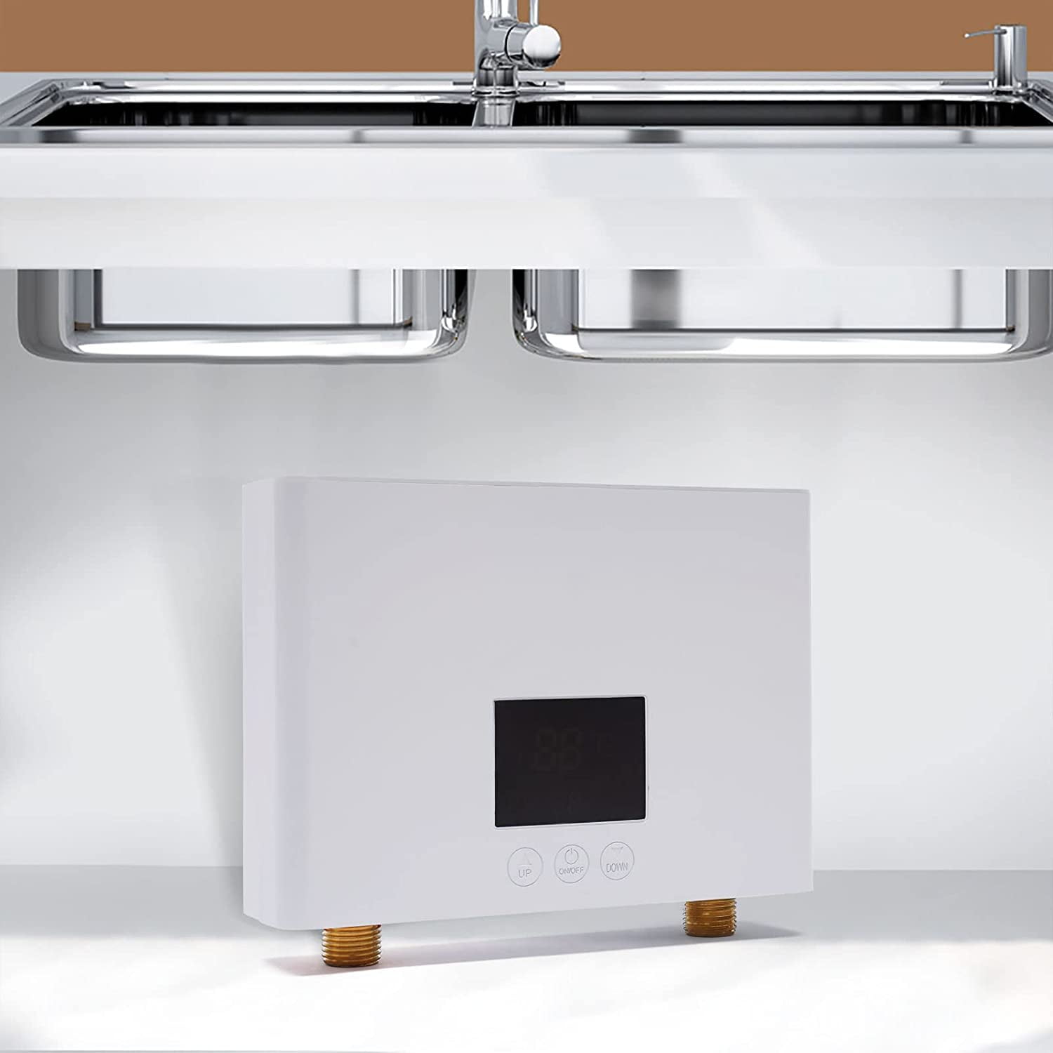 TFCFL 3000W Electric Mini Instant Hot Tankless Water Heater with LCD