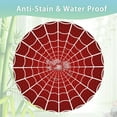 thumbnail image 3 of Spider Web 60 inch Round Tablecloth,Red Cobweb Circle Table Cover Stain Resistance Water Repellent Wrinkle-Free Table Cloth for Home Kitchen Dining Party Patio Indoor Outdoor, 3 of 6