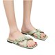 thumbnail image 4 of Sandalias de playa planas lisas decorativas con punta abierta para vacaciones informales con flores para mujer Wmkox8yii  ytu6943, 4 of 7