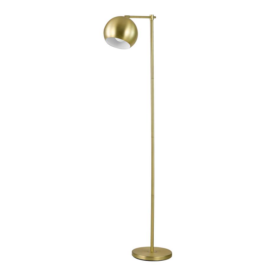 Modern Brass Floor Lamp with Brass Finish Color