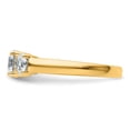 thumbnail image 3 of Auriga 14k 1 0.5 carat Certified Lab Grown Diamond VS+ F+ Three StoneEngagement Ring Size 7, 3 of 7