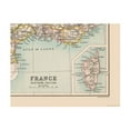 thumbnail image 2 of Historic Map - France Southern - Bartholomew 1892 - Vintage Wall Art, 2 of 4