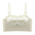thumbnail image 6 of Sngxgn Women's Comfort-Strap Wireless, Full-Coverage Bra(White,34/75A), 6 of 8
