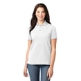 thumbnail image 1 of Polo de piqué de algodón de peso pesado para mujer Port Authority®. L420 Autoridad Portuaria  L420, 1 of 1