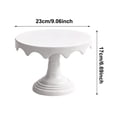 thumbnail image 2 of Round Cake Stand With Pedestal Base, Elevated Display Rack For Desserts And Pastries, Decorative Cupcake Holder For Kitchen Counter And Party Table,Pink - 17X23 Cm, 2 of 8