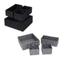 thumbnail image 4 of Decodeary 4 Pieces Nylon Drawer Organizer Portable Handmade Household Cabinet Clothes Storage Box Container Divider Accessories, 4 of 6