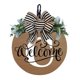 thumbnail image 1 of Front Door Wreath Decorative Hanging Plaques, Last Name Year Round, Wooden Frame, Festive Home Decor, Easy Installation, Metal Rolling, For Office, Elegant Door Accent,topliu, 1 of 9