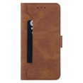 thumbnail image 3 of Allytech Magnetic Clasp Wallet Case Fit For Samsung Galaxy A22 4G 6.4 inch Leather Wallet Case Flip Card Slots Kickstand Folio Phone Cover For Samsung Galaxy A22 4G,Brown, 3 of 5