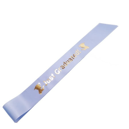 

VEAREAR 1 Set Shoulder Strap Waterproof Lightfast Non-fading Tear-resistant Easy to Wear Hot Stamping Just Graduated Shoulder Ribbon Party Decor