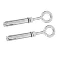 WAXIAYU 2pcs Eye Bolts Stainless Steel Expansion Screws Heavy Duty Wall
