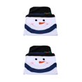 thumbnail image 1 of Monstrate Juego de fundas para sillas de cocina con muñeco de nieve navideño negro 2piezas Monstrate CBP008882, 1 of 5