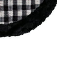 thumbnail image 5 of Northlight Buffalo Plaid Christmas Tree Skirt - 48" - Black and White, 5 of 5