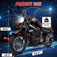 thumbnail image 4 of Electric Dirt Bike for Kids, 24V Motor Kids Dirt Bike, Cuoote 250W Ride On Motorcycle up to 15 mph, 150 lb Max Weight, Twist Throttle, Power Display, Rear Suspension, Hand Brake, 4 of 7