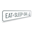thumbnail image 3 of Eat Sleep Sail Novelty Decor, Metal Wall Sign - 4x18 Inches, 3 of 4