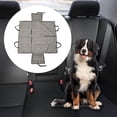 thumbnail image 2 of Unique Bargains 1 Pc Foldable Pet Car Seat Cover for Pet 15.75"x12.6"x9.84" Gray, 2 of 6