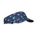 thumbnail image 2 of Xecao Cartoon Sharks2 for Adult Sun Cap offers versatile sun protection with adjustable Velcro for a secure fit., 2 of 8