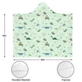 thumbnail image 3 of Wearable Blanket,LightGreen Cartoon Dinosaurs Pattern Hooded Wearable Flannel Blanket for Adults & Teens,Winter Poncho Shawl Wrap Cape Cozy Anti-Pill,50"x60", 3 of 5