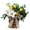 A-2, variant on Dxssxc Artificial Magnolia and Tulip Flower Basket with Bow, Spring and Summer Home Decor, Tabletop Centerpiece for Living Room, Bedroom, or Party, Faux Silk Floral Arrangement