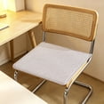 thumbnail image 1 of Dining Chair Cushion 40x40 cm, Cotton Linen Fabric, Multicolor, Non-Slip Bottom, Removable Washable Cover, with Secure Straps for Indoor Seating, 1 of 6